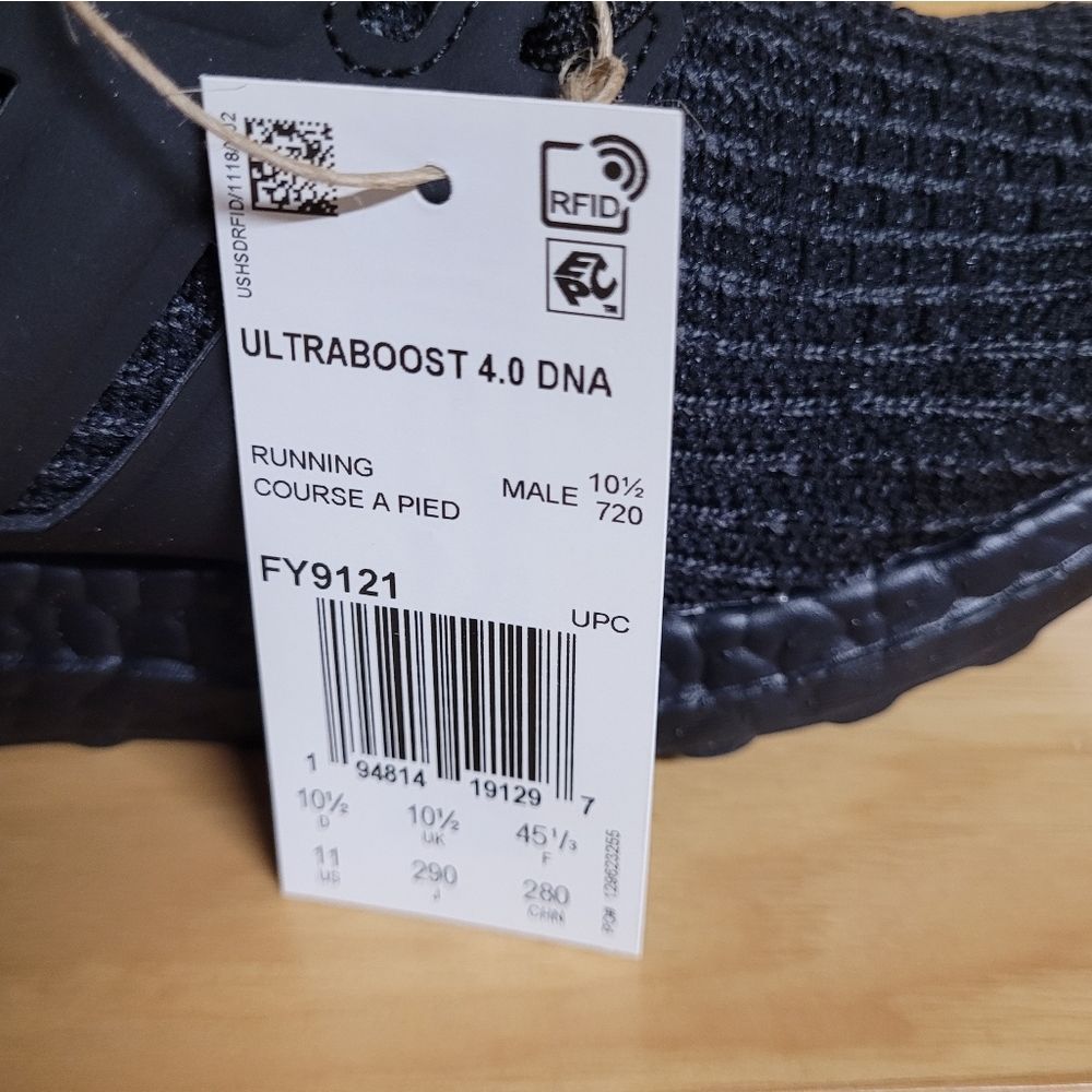 Ultraboost 4.0 DNA Triple Black Mens Running Shoe Sneaker FY9121 - Picture 12 of 14